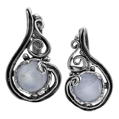 Silver earrings