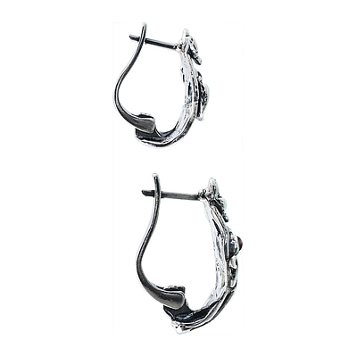 Silver earrings