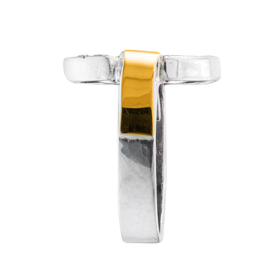 Silver and Gold Ring