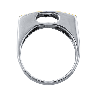 Silver and Gold Ring