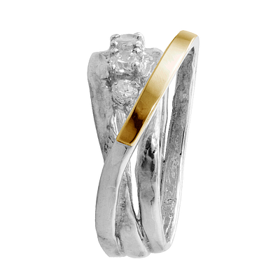 Silver and Gold Ring
