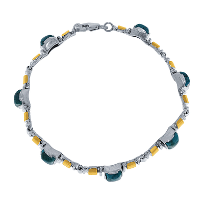Silver and Gold Bracelet