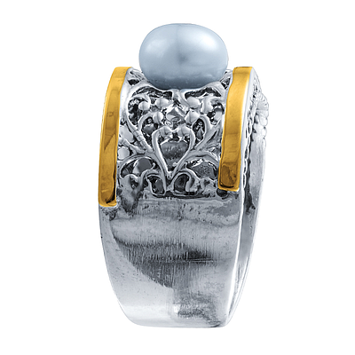 Silver and Gold Ring