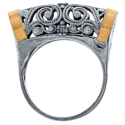Silver and Gold Ring