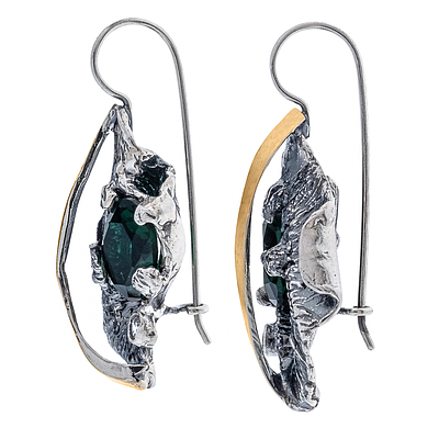 Silver and Gold Earrings