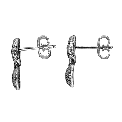 Silver Earrings with Enamel