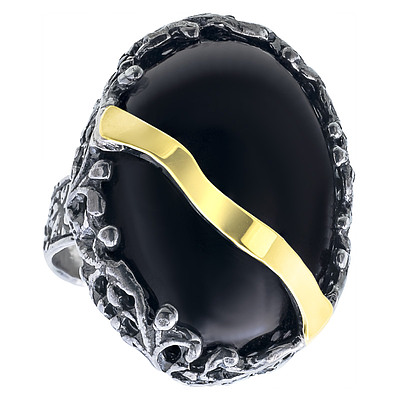 Silver and Gold Ring