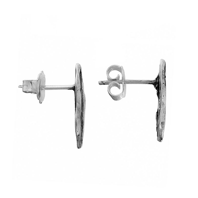 Silver Earrings with Enamel