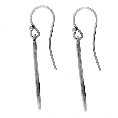 Silver Earrings with Enamel