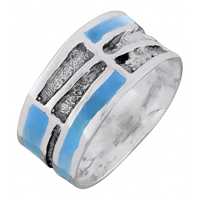 Silver Set with Enamel