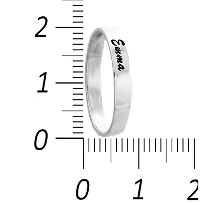 Silver Name Ring