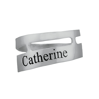 Silver Name Ring