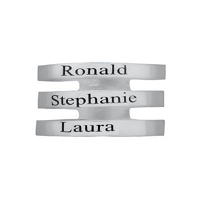 Silver Name Ring