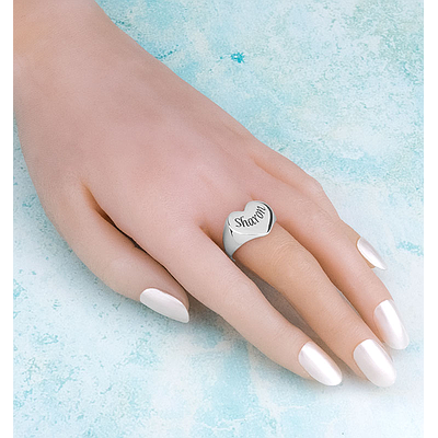 Silver Name Ring