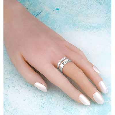 Silver Name Ring
