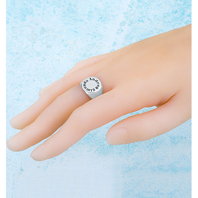 Silver Name Ring