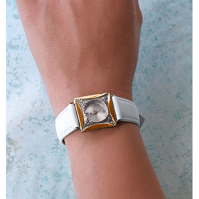 Silver and Gold Watch