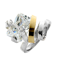Silver and Gold Ring
