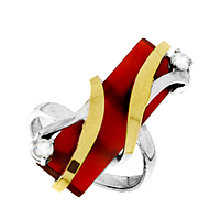 Silver and Gold Earrings