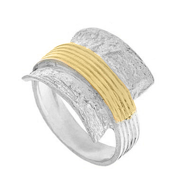 Silver and Gold Ring