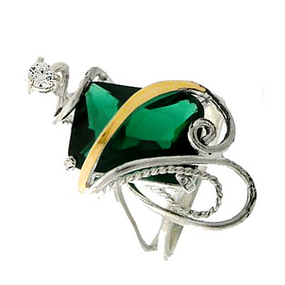 Silver and Gold Ring
