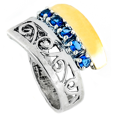 Silver and Gold Ring