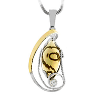 Silver and Gold Pendant