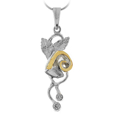 Silver and Gold Pendant