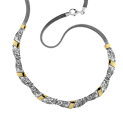 Silver and Gold Necklace