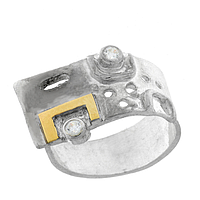 Silver and Gold Pendant