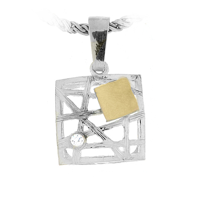 Silver and Gold Pendant