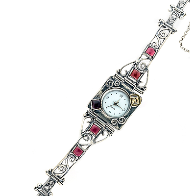 Silver and Gold Watch
