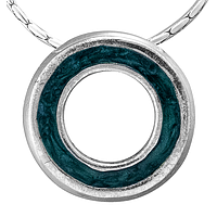 Silver Pendant with Enamel