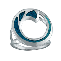 Silver Earrings with Enamel