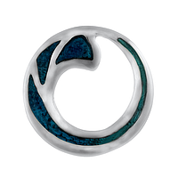 Silver Earrings with Enamel