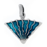 Silver Earrings with Enamel ''Medusa''