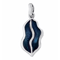 Silver Earrings with Enamel