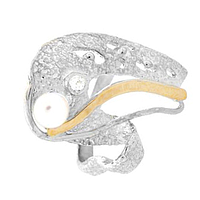Silver and Gold Pendant