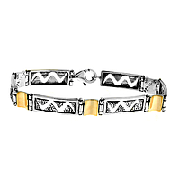 Silver and Gold Bracelet